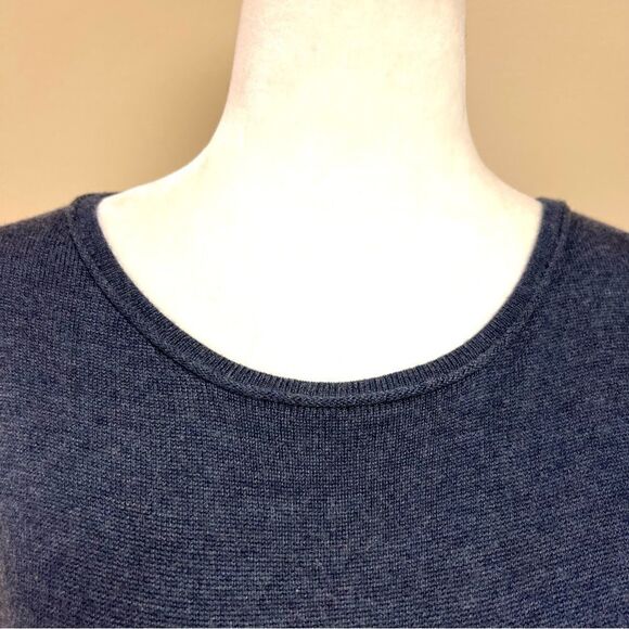 Joan Vass cashmere blend sweater with asymmetrical hem  Sm - Picture 4 of 5